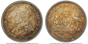 George V Shilling 1915-H AU53 PCGS, Heaton mint, KM26. HID09801242017 © 2024 Heritage Auctions | All Rights Reserved