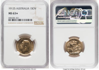 George V gold Sovereign 1912-S MS63 S NGC, Sydney mint, KM29, S-4003. A glistening Choice selection, worthy of the star superlative. HID09801242017 © ...
