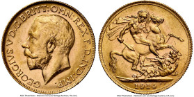 George V gold Sovereign 1914-P MS62 NGC, Perth mint, KM29, S-4001. HID09801242017 © 2024 Heritage Auctions | All Rights Reserved