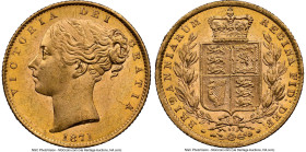 Victoria gold "Shield" Sovereign 1871 MS64 NGC, KM736.2, S-3853B. HID09801242017 © 2024 Heritage Auctions | All Rights Reserved