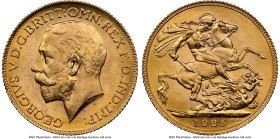 George V gold Sovereign 1925 MS66 NGC, London mint, KM820, S-3996. HID09801242017 © 2024 Heritage Auctions | All Rights Reserved
