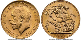 George V gold Sovereign 1925 MS65+ NGC, London mint, KM820, S-3996. Pleasing luster deserving of the Plus designation. HID09801242017 © 2024 Heritage ...