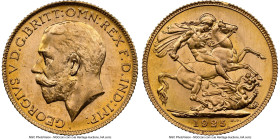 George V gold Sovereign 1925 MS65 NGC, London mint, KM820, S-3996. HID09801242017 © 2024 Heritage Auctions | All Rights Reserved