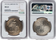 George V Trade Dollar 1911-B MS63 NGC, Bombay mint, KM-T5, Prid-21. A boldly lustrous, Choice selection. HID09801242017 © 2024 Heritage Auctions | All...