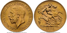 George V gold Sovereign 1930-SA MS63 NGC, Pretoria mint, KM-A22, S-4005. HID09801242017 © 2024 Heritage Auctions | All Rights Reserved