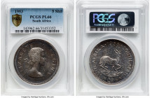 Elizabeth II Prooflike 5 Shillings 1953 PL66 PCGS, Pretoria mint, KM52, Hern-S318. From The Marsden Collection HID09801242017 © 2024 Heritage Auctions...