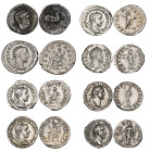 Roman denarii (6), comprising Domitian, rev., Minerva (RIC 140), Antoninus Pius, rev., Felicitas (RIC 193), Septimius Severus, rev., Mars/Roma (RIC 19...