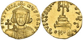 Justinian II (1st reign), 685-695, solidus, facing bust, rev., cross potent, officina Γ, 4.31g (S. 1247), slightly clipped, good very fine

Estimate...