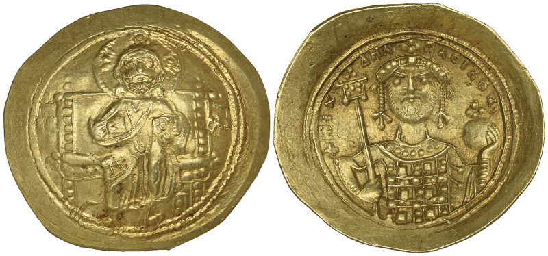 Michael VII, Ducas (1071-1078), histamenon, Constantinople, Christ enthroned fac...