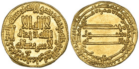 Abbasid, Harun al-Rashid, dinar, 179h, in the name of his heir al-Amin, 4.23g (Album 218.3), minor obv. scratch, extremely fine and sharp

Estimate:...