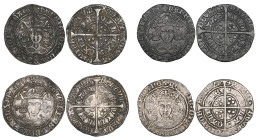 Henry VI, First Reign (1422-61), groats (4), Annulet issue (3), London, Calais (2), Annulet/Rosettte Mascle mule, Calais (N. 1423, 1427 (2), 1424/1446...