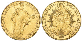 Hungary, Francis II (1835-48), ducat, 1835, Kremnitz, 3.48g (F. 210), a little buckled, otherwise good very fine

Estimate: 400-500