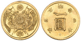 Japan, gold yen, Meiji 4, 1.66g (JNDA-01-5), about extremely fine

Estimate: 180-220