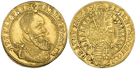 Transylvania, Gabriel Bethlen (1613-29), ducat, 1627, Nagybánya, armoured and draped bust right, , rev., Madonna and Child, 3.43g (Resch 382; F. 366),...