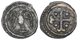 Flanders, Aire-sur-la-Lys?, temp. Dirk or Filips van den Elzas, kleine denarius, uncertain date, obv., eagle with head to right, 0.28g (Ghyssens 148; ...