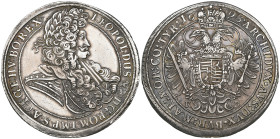 Hungary, Leopold I (1658-1705), thaler, 1698, Kremnitz (Dav. 3264; KM 214.8), sometime cleaned, good very fine

Estimate: 300-400