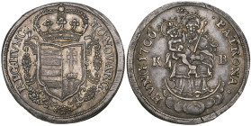 Hungary, Franz II Rákóczi (1703-11), 'Malcontents' half thaler, 1706, Kremnitz, crowned shield, rev. Madonna and Child (Huszár 1524; KM 265.1), slight...