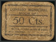 CONSEJO MUNICIPAL DE BEGIJAR (JAEN). 50 Céntimos. (González: 938). MBC-. Muy raro.