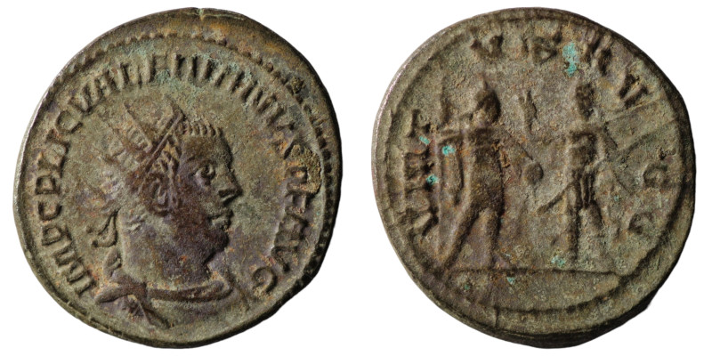 Valerian I. (253-254 AD) BI Antoninianus. Antioch. Obv: IMP CP LIC VALERIANVS PF...