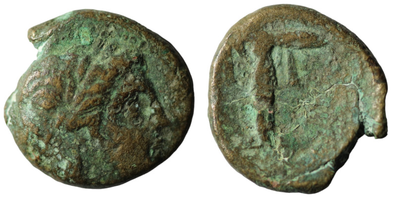 Seleucid Kingdom. Seleukos I. Nikator. (305-280 BC). Bronze Æ. Antioch. 19mm, 5,...