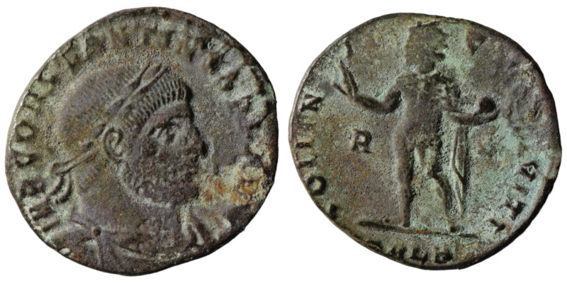 Constantinus I. (307-337 AD). Follis. Alexandria. Obv: CONSTANTINVS AVG. laureat...