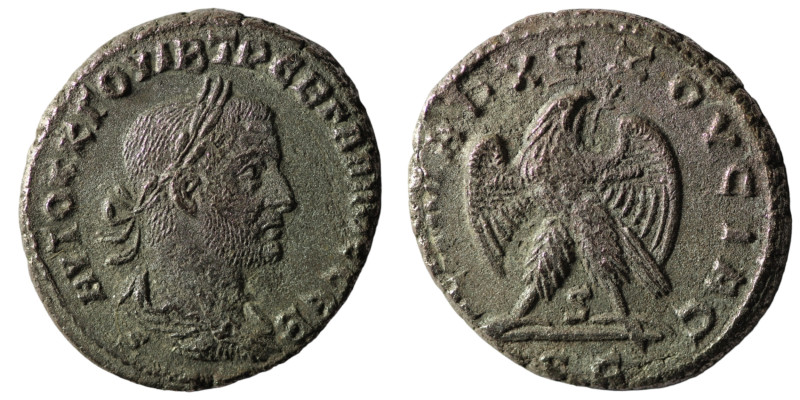 Trebonianus Gallus. (251-253 AD). Billon Tetradrachm. Antioch. Obv: laureate bus...