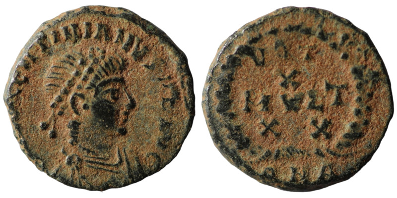 Valentinian II. (375-392 AD). Æ Follis. Antioch. 13mm, 1,19g