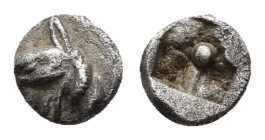 IONIA.Phokaia.(Circa 530-510 BC).Hemiobol.

Obv : Head of griffin left.

Rev : Quadripartite incuse square.

Condition : Good very fine.

Weight : 0.2...