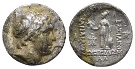 KINGS of CAPPADOCIA. Ariarathes IV Eusebes.(220-163 BC). Eusebeia.Drachm.

Condition : Good very fine.

Weight : 4.00 gr
Diameter : 19 mm