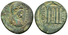 PONTOS.Neocaesarea.Septimius Severus (193-211). Ae.

Obv : AY K Λ CEΠ CEOYHPOC.
Laureate, draped and cuirassed bust right.

Rev : KOI ΠON NЄO-KAI...