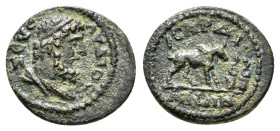 LYDIA. Sardes. Pseudo-autonomous (Early-mid 3rd century). Ae.

Obv : SЄVC ΛVΔIOC.
Draped bust of Zeus Lydios right, wearing taenia.

Rev : CAPΔIANΩN.
...