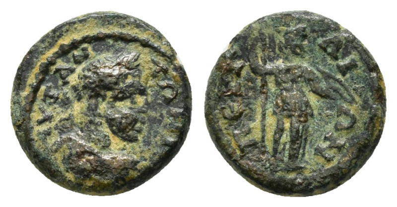 PAMPHYLIA. Perge. Elagabalus (218-222). Ae.

Obv : ΑΥ Κ Μ ΑΥ ΑΝΤΩΝΙΝΟϹ.
Laureate...