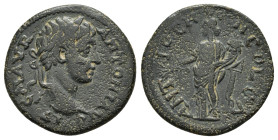 PISIDIA. Antiochia. Caracalla.(198-217). Ae.

Obv : IMP C M AVR ANTONI AV.
Laureate head right.

Rev : ANTIOCH GENI COL CAE.
Tyche standing left, hold...