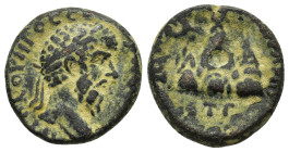CAPPADOCIA. Caesarea. Marcus Aurelius.(161-180). Ae.

Obv : AYTOKP ANTWNEINOC CEBACTOC.
Laureate head right.

Rev : KAICAREWN T Π APΓΑΙW / ET Γ.
Mount...
