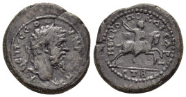 CAPPADOCIA.Caesaraea.Septimius Severus.(193-211).Ae.

Obv : Λ CЄΠ CЄOYHPOC ΠЄP.
Laureate head of Septimius Severus to right.

Rev : MHTPOΠΟ KAICAPI ЄT...