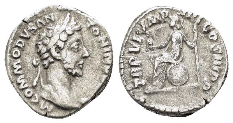 COMMODUS (177-192).Rome.Denarius.

Obv : M COMMODVS ANTONINVS AVG.
Laureate head...