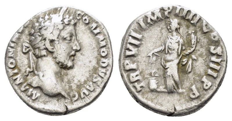 COMMODUS (177-192).Rome.Denarius. 

Obv : M COMMODVS ANTONINVS AVG.
Laureate hea...