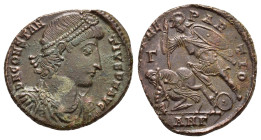 CONSTANTIUS II.(337-361). Antioch.Follis. 

Condition : Good very fine.

Weight : 5.54 gr
Diameter : 23 mm