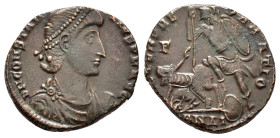 CONSTANTIUS II.(337-361). Antioch.Follis. 

Condition : Good very fine.

Weight : 5.29 gr
Diameter : 22 mm