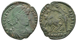 CONSTANTIUS II.(337-361).Constantinople.Follis. 

Condition : Good very fine.

Weight : 3.47 gr
Diameter : 21 mm