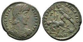 CONSTANTIUS II.(337-361).Cyzicus.Follis. 

Condition : Good very fine.

Weight : 6.41 gr
Diameter : 23 mm