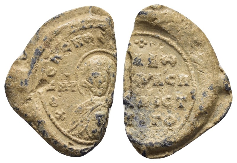 BYZANTINE LEAD SEAL.(Circa 7th-11th Century).Pb.

Condition : Good very fine....