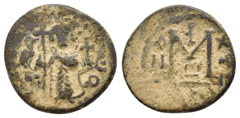 ARAB-BYZANTINE.Abd al-Malik. ( circa AD 685-705).Hims (Emesa).Fals.

Condition :...