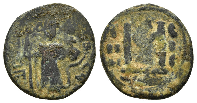 ARAB-BYZANTINE.Early Caliphate.(636-660).Fals.

Condition : Good very fine.

Wei...