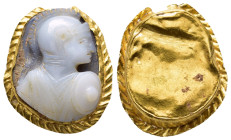 ROMAN. SARDONYX CAMEO SET in GOLD PENDANT.( 2nd-3rd centuries).Au.

Condition : Good very fine.

Weight : 7.97 gr
Diameter : 22X26 mm