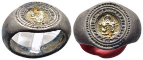 ANCIENT ROMAN SILVER and GOLD RING.(3rd–4th centuries).Ae.

Condition : Good very fine.

Weight : 12.17 gr
Diameter : 28 mm