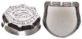 ANCIENT BYZANTINE SILVER RING.(7rd–8th centuries).Ar.

Condition : Good very fine.

Weight : 7.73 gr
Diameter : 20 mm