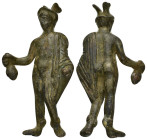 ANCIENT ROMAN BRONZE STATUETTE.(1st-2nd century).Ae.

Condition : Good very fine.

Weight : 172.46 gr
Diameter : 103 mm