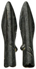 ANCIENT ROMAN BRONZE ARROW HEADS.(Circa 2 th Century). Ae.

Condition : Good very fine.

Weight : 4.62 gr
Diameter : mm