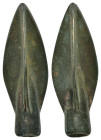 ANCIENT ROMAN BRONZE ARROW HEADS.(Circa 2 th Century). Ae.

Condition : Good very fine.

Weight : 4.93 gr
Diameter : mm